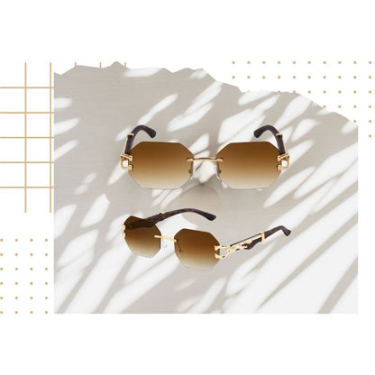 Lunettes de soleil léopard classiques