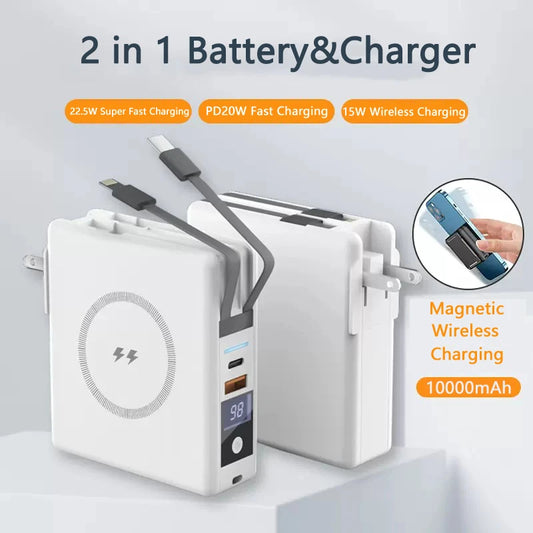 Chargeur Portable Multifonction 5 en 1.