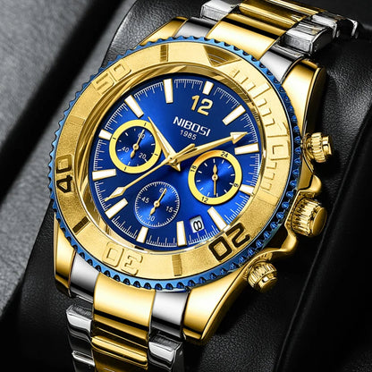 Montre Chronographe de Luxe Nibosi pour Homme.