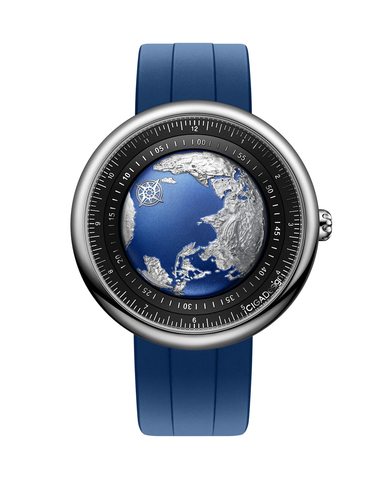 Montre mécanique CIGA Design U-Blue Planet pour homme et femme.