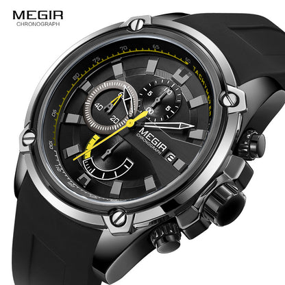 MEGIR montre à quartz pour homme de luxe.