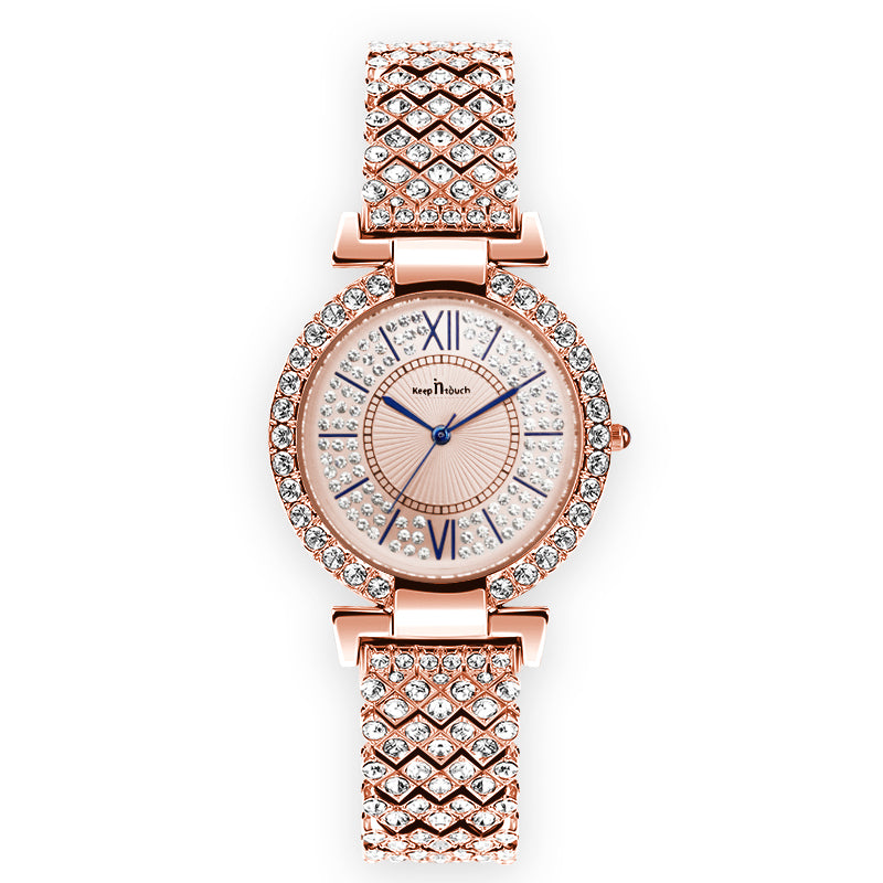 Montre à breloques glamour à la mode pour femmes.