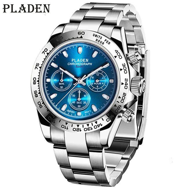 Montre chronographe de luxe PLADEN pour homme