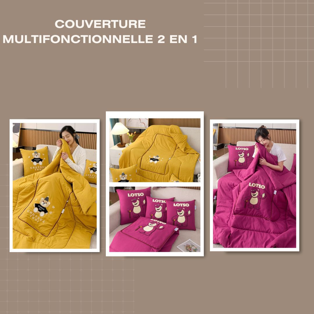 Couverture multifonctionnelle 2 en 1