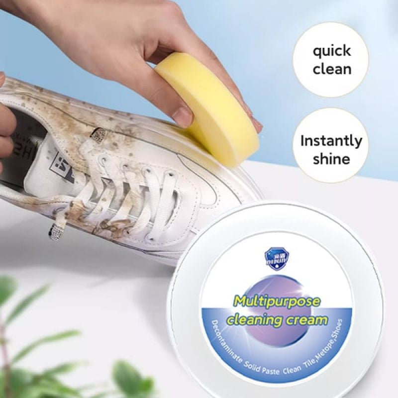 Crème efficace pour nettoyer et enlever les taches des chaussures.