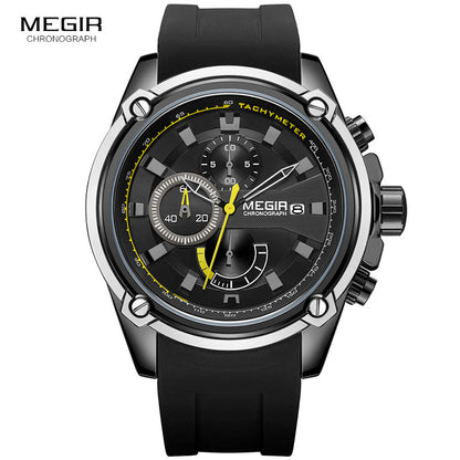 MEGIR montre à quartz pour homme de luxe.