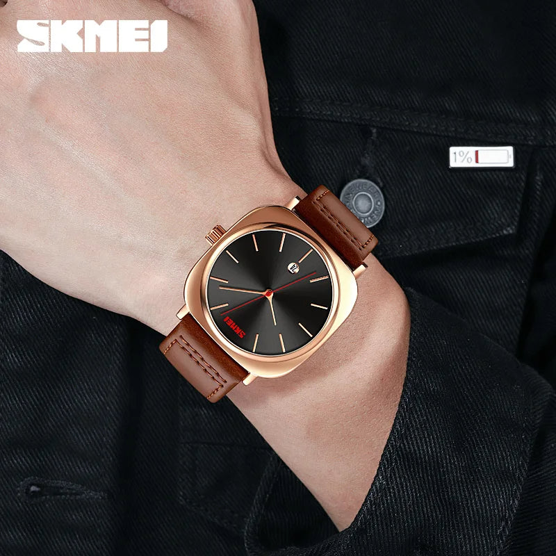 SKMEI Montre à quartz analogique pour homme.