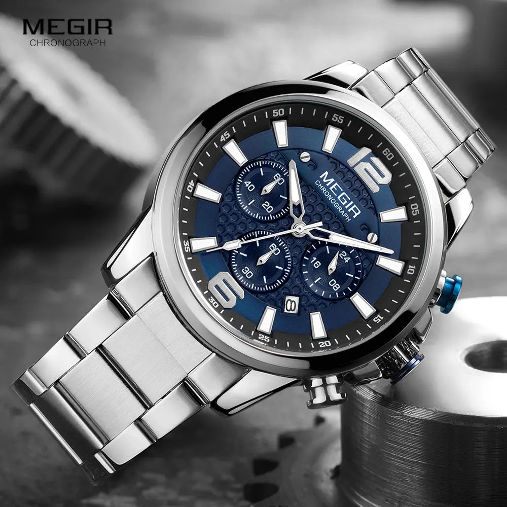 Montre-bracelet chronographe MEGIR pour homme.