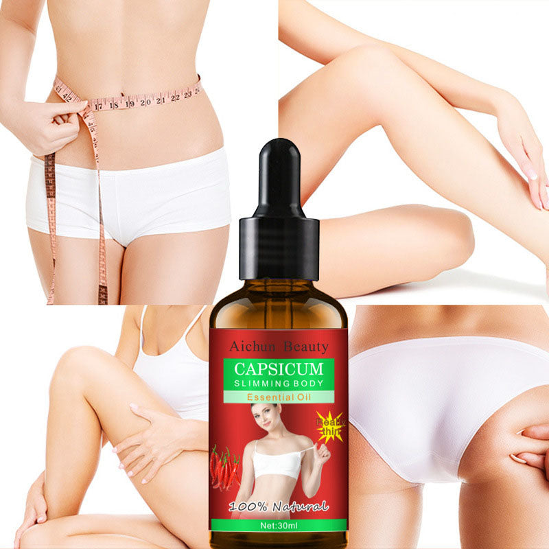 Huile amincissante anti-cellulite pour le corps.