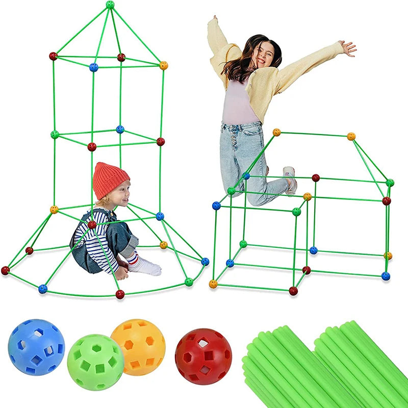 Jeu de construction de château pour les enfants.