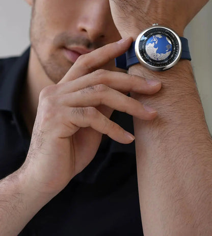 Montre mécanique CIGA Design U-Blue Planet pour homme et femme.