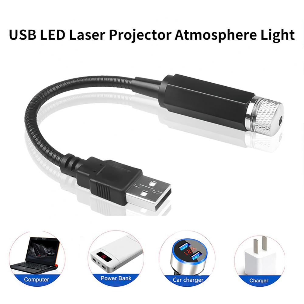 Lampe de décoration de toit de voiture USB.