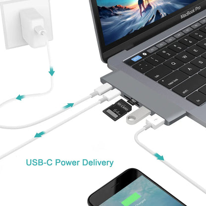 Adaptateur Thunderbolt multiport 7-en-1 pour Macbook