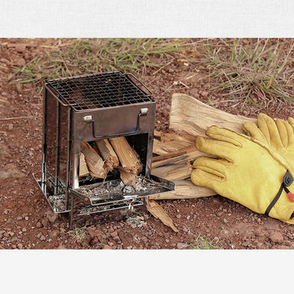 poêle à bois de camping.