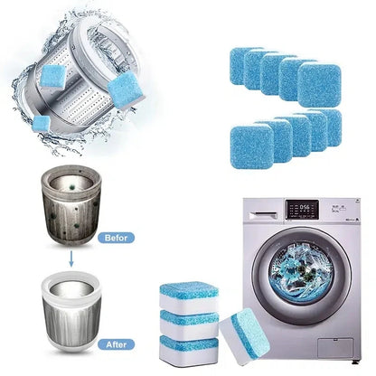 Pastilles nettoyantes pour lave-linge.