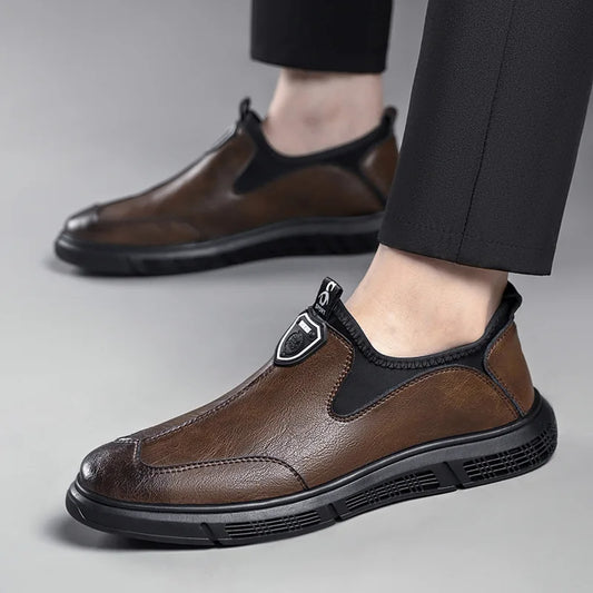 Chaussures de luxe en cuir britannique pour hommes.