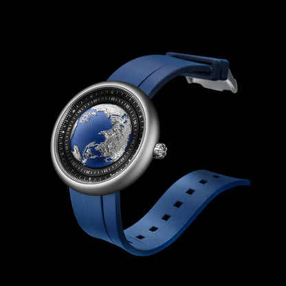 Montre mécanique CIGA Design U-Blue Planet pour homme et femme.