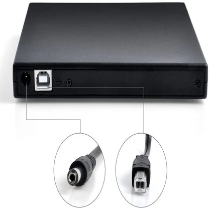 Lecteur CD-RW DVD-RW USB 2.0 fin et portable.