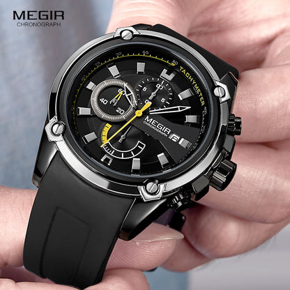 MEGIR montre à quartz pour homme de luxe.