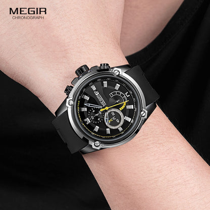 MEGIR montre à quartz pour homme de luxe.