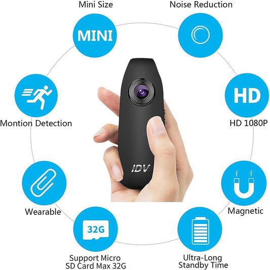 Mini caméscope IDV numérique HD 1080P.