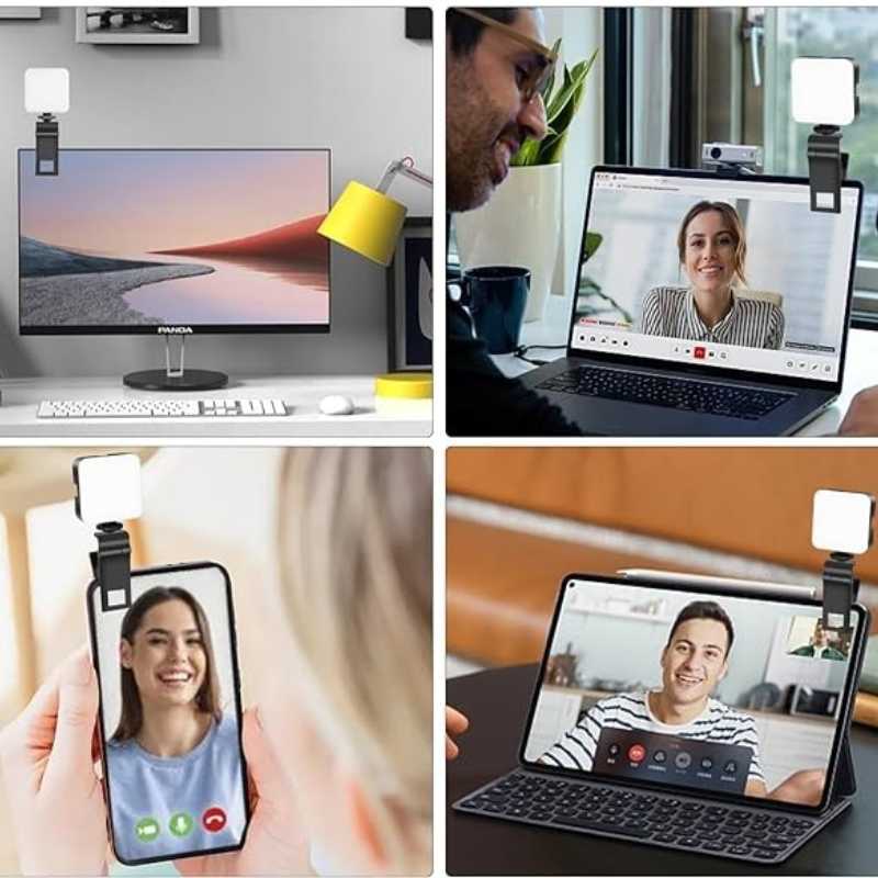 Mini lampe à pince pour selfie