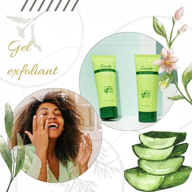 Gel exfoliant pour le corps.