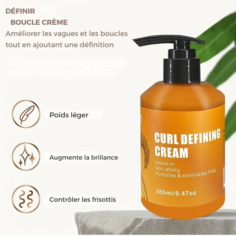 Crème anti-frisottis de 280 ml pour tous les types de boucles