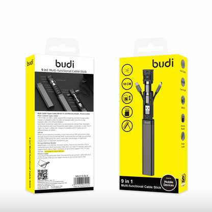 Kit d'adaptateur de charge multi-usage 9-en-1 BUDI.