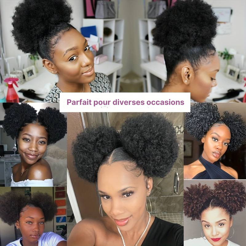 Afro Puff Crépus Bouclés