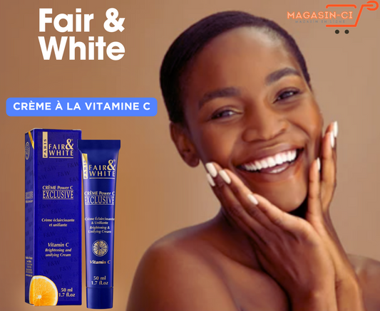 Crème exclusive Fair & White riche en Vitamine C.