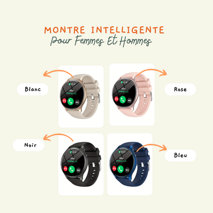 Montre intelligente unisexe