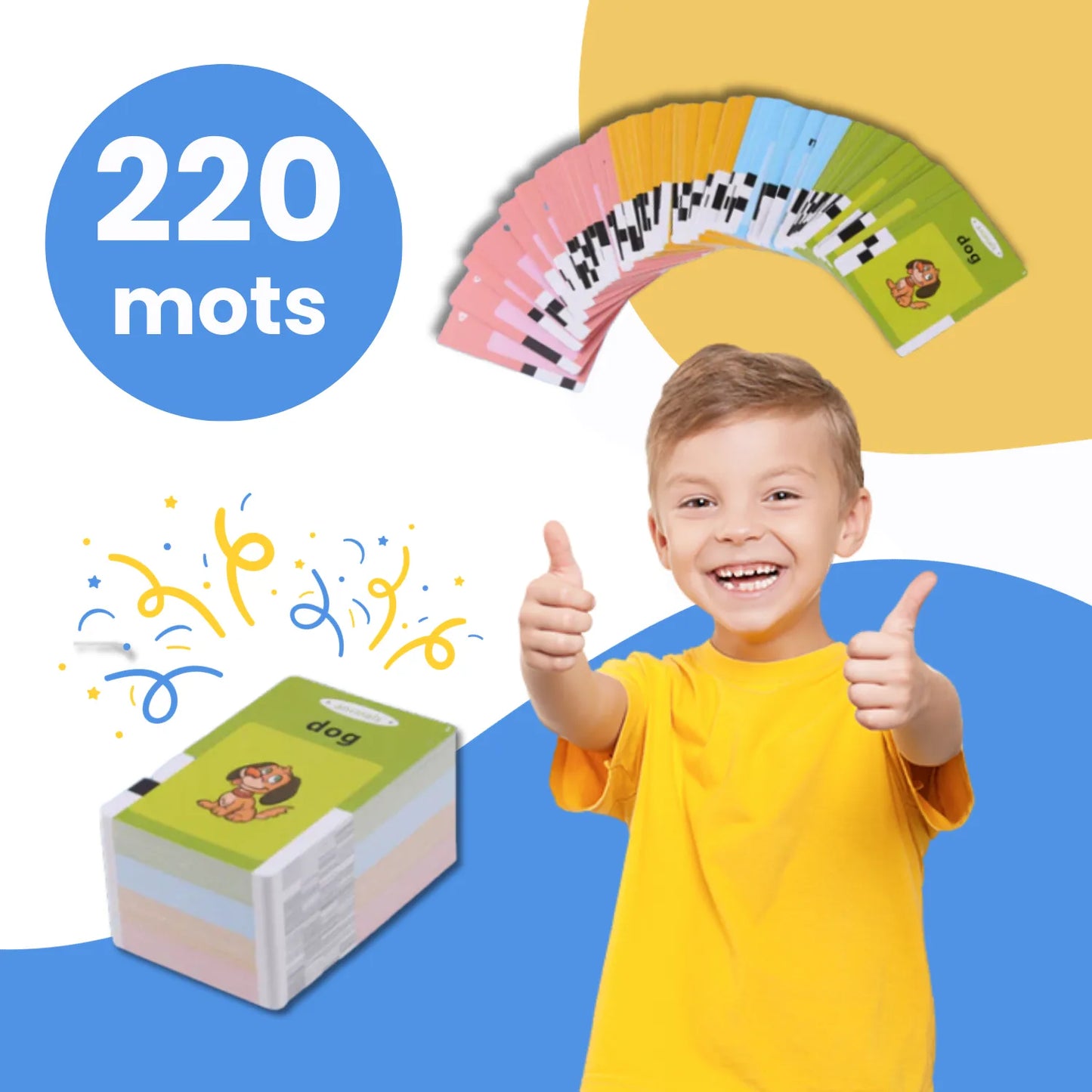 Cartes flash éducatives pour enfants.