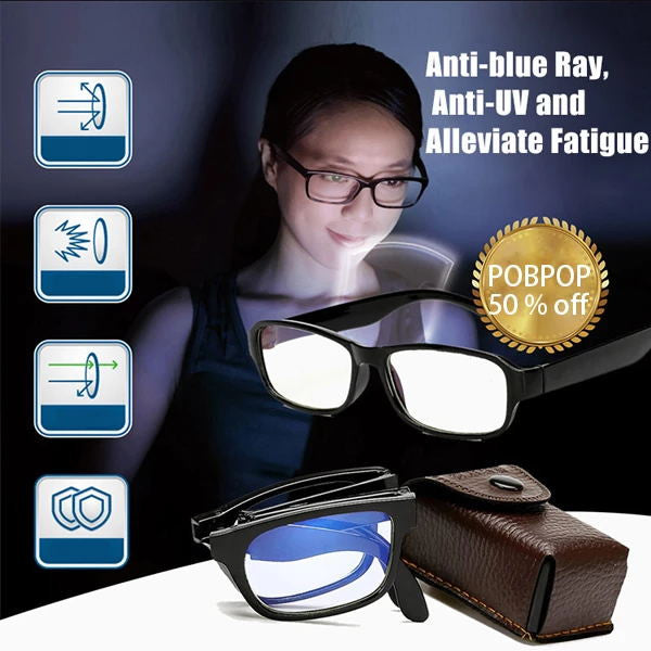 Lunettes de lecture pour hommes et femmes , autofocus, zoom intelligent pliable 100-400 degrés, anti-rayon bleu, lunettes de prescription.