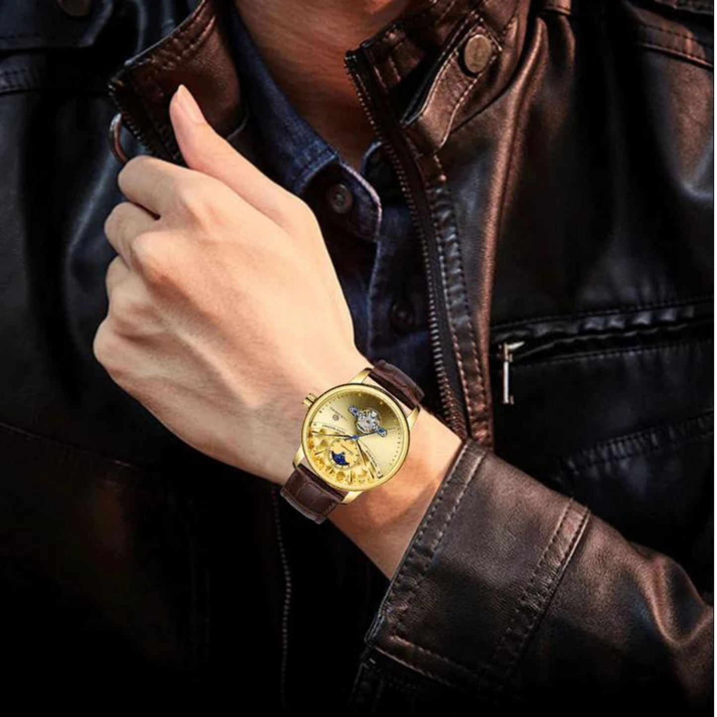 Montre mécanique Forsining pour homme.