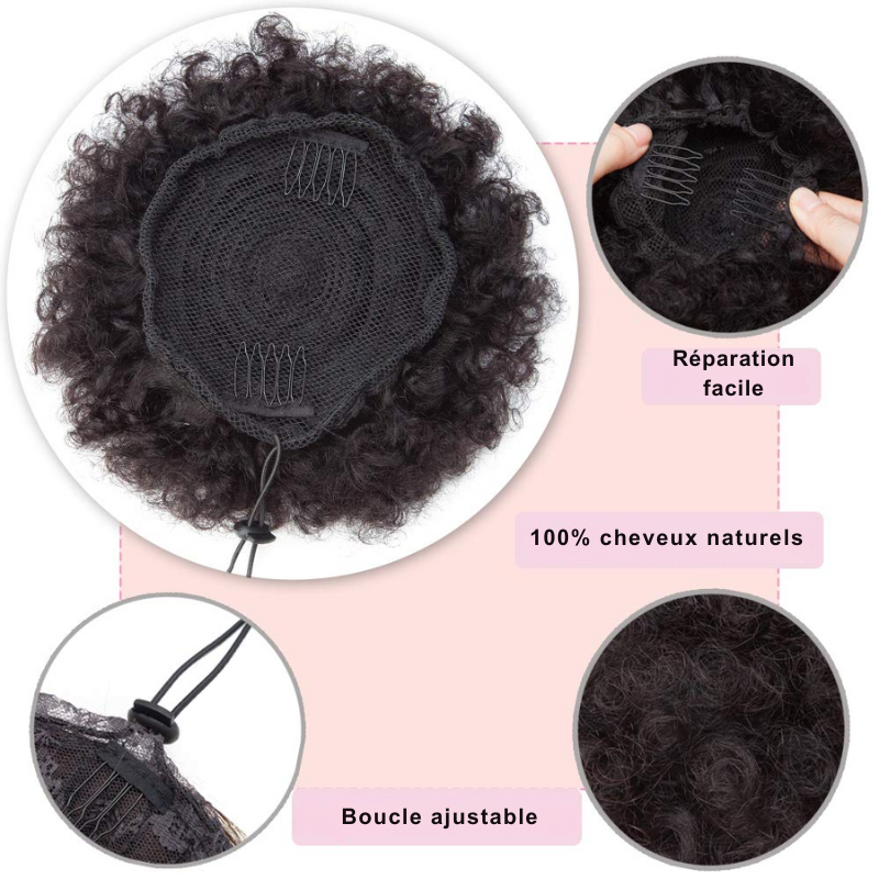 Afro Puff Crépus Bouclés