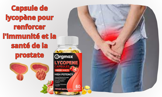 Capsule de lycopène pour renforcer l'immunité et la santé de la prostate.