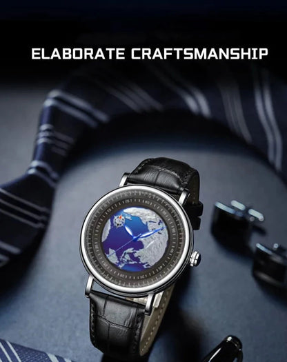 Montre Blue Planet pour homme moderne.