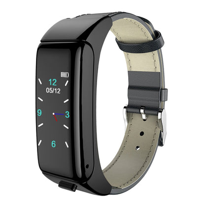 Montre intelligente B6 2-en-1 comprend un écouteur Bluetooth sans fil.