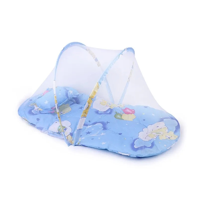 Lit moustiquaire pliable portable pour bébé.