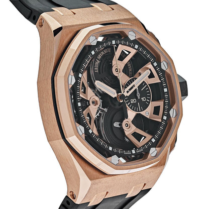 Montre chronographe Royal Oak Offshore Tourbillon.