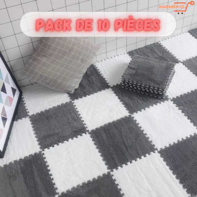 PACK x10pcs Tapis puzzle peluche.