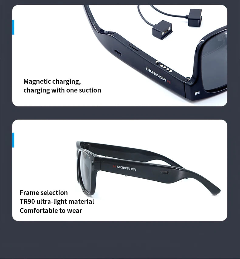 Lunettes de Soleil Intelligentes Bluetooth - Écouteurs de Sport en Plein Air  Découvrez l'Innovation avec nos Lunettes de Soleil Intelligentes Bluetooth