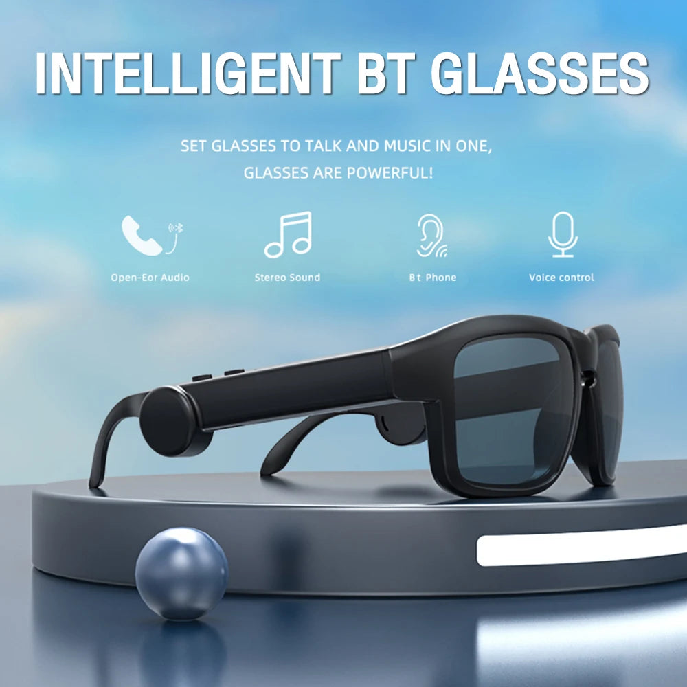 lunettes de soleil de conduite polarisées,Casque stéréo sans fil Bluetooth 5.0.