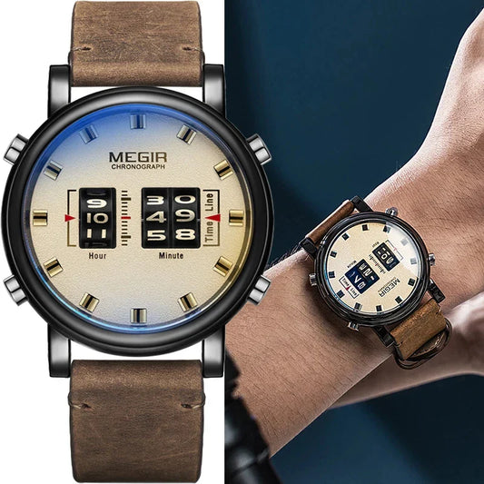 Megir 2137 - Montre à quartz pour homme