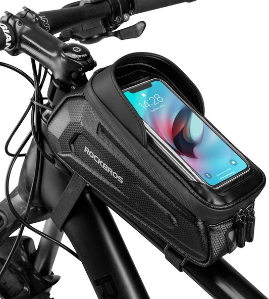 Sac étanche pour smartphone à écran tactile pour vélo.