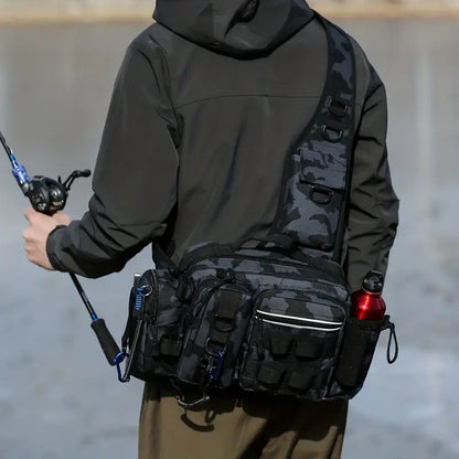 Sac à dos de pêche en plein air multifonctionnel.