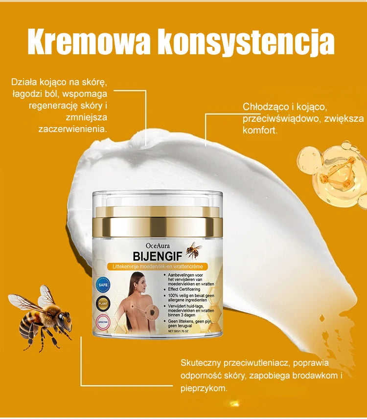 Lenaro™ Crème au Venin d'Abeille : Le Soin Révolutionnaire pour une Peau Sans Imperfections !