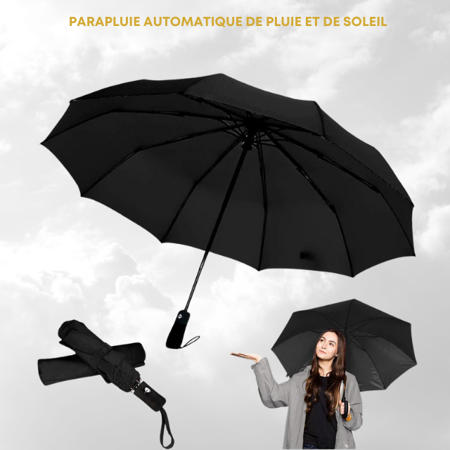 Parapluie automatique pour la pluie et le soleil.