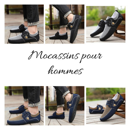 Mocassins élégants pour hommes.